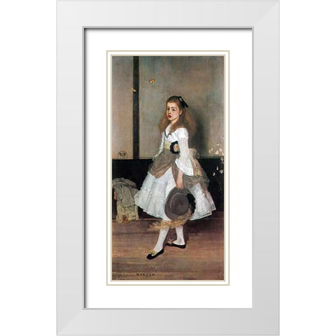 Cicely Alexander White Modern Wood Framed Art Print with Double Matting by Whistler, James McNeill