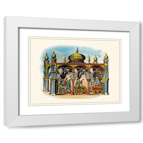 The Rival Chieftains White Modern Wood Framed Art Print with Double Matting by Unknown