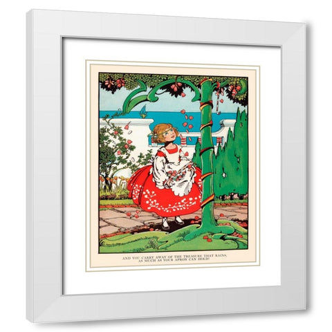 Carry Away the Treasure White Modern Wood Framed Art Print with Double Matting by Field, Eugene