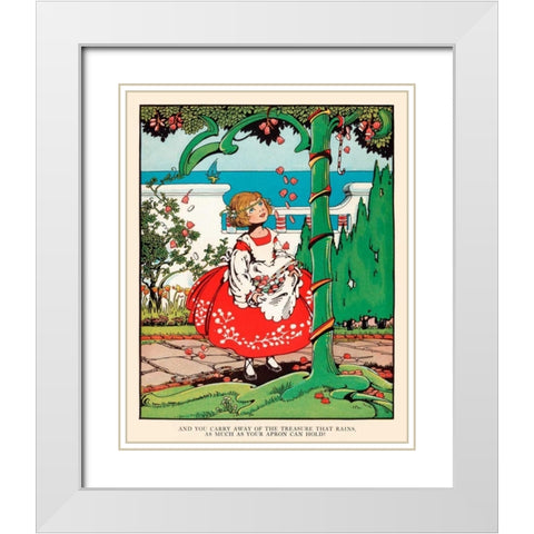 Carry Away the Treasure White Modern Wood Framed Art Print with Double Matting by Field, Eugene