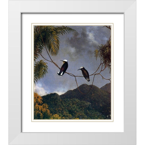 Snowcap White Modern Wood Framed Art Print with Double Matting by Heade, Martin Johnson