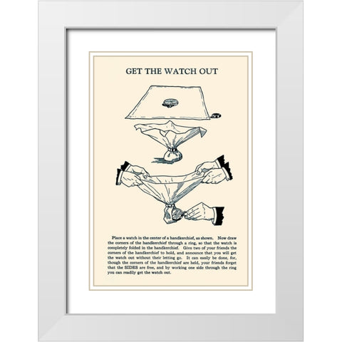 Get the Watch Out White Modern Wood Framed Art Print with Double Matting by Retromagic