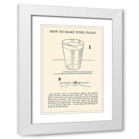 How to Make Steel Float White Modern Wood Framed Art Print with Double Matting by Retromagic