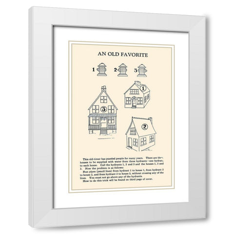 An Old Favorite White Modern Wood Framed Art Print with Double Matting by Retromagic