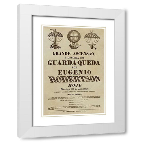 Grande Ascensao White Modern Wood Framed Art Print with Double Matting by Inventions
