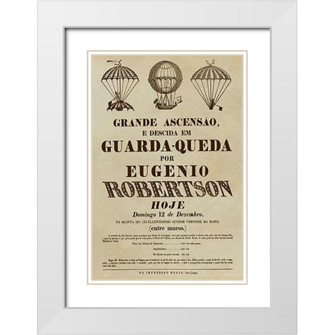 Grande Ascensao White Modern Wood Framed Art Print with Double Matting by Inventions