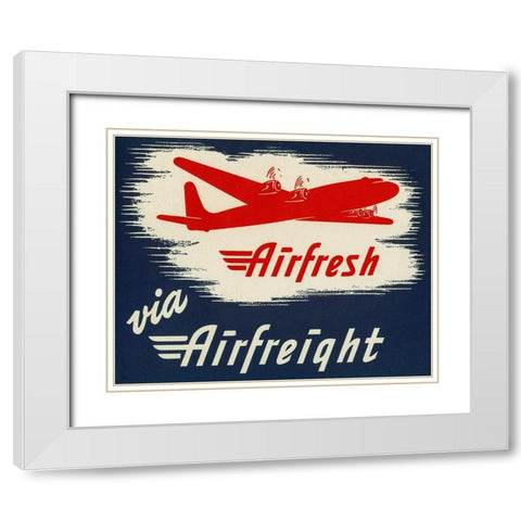 Airfresh via Airfreight White Modern Wood Framed Art Print with Double Matting by Retrotravel