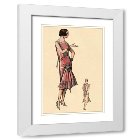 Simply Smashing White Modern Wood Framed Art Print with Double Matting by Vintage Fashion
