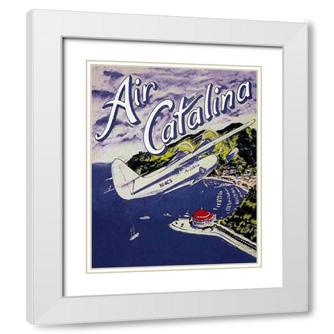 Air Catalina White Modern Wood Framed Art Print with Double Matting by Miltimore, Gary