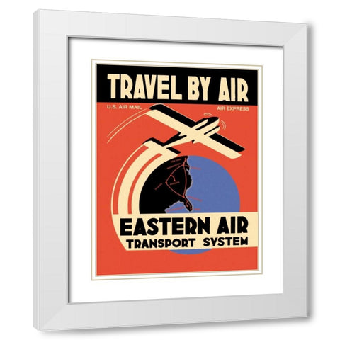 Eastern Air Transport System White Modern Wood Framed Art Print with Double Matting by Unknown