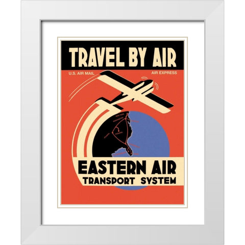 Eastern Air Transport System White Modern Wood Framed Art Print with Double Matting by Unknown