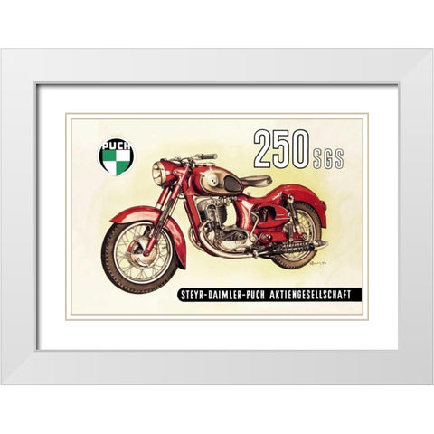 UC 250 SGS with Cutaway View White Modern Wood Framed Art Print with Double Matting by Unknown