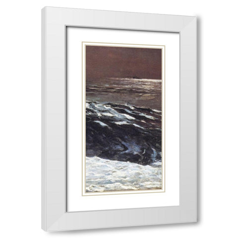Sunlight On The Coast (right) White Modern Wood Framed Art Print with Double Matting by Homer, Winslow