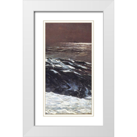 Sunlight On The Coast (right) White Modern Wood Framed Art Print with Double Matting by Homer, Winslow