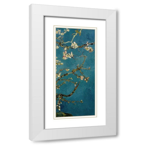 Blossoming Almond Tree - right White Modern Wood Framed Art Print with Double Matting by Van Gogh, Vincent