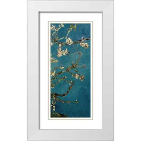 Blossoming Almond Tree - right White Modern Wood Framed Art Print with Double Matting by Van Gogh, Vincent