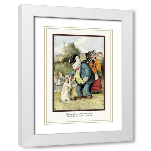 Teddy Roosevelts Bears: Dont Get Vexed White Modern Wood Framed Art Print with Double Matting by Culver, R.K.