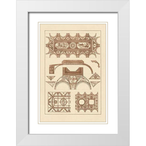 Coved Ceiling White Modern Wood Framed Art Print with Double Matting by Buhlmann, J.