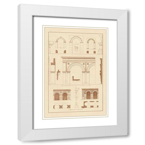 Gateways, Arches and Arcades White Modern Wood Framed Art Print with Double Matting by Buhlmann, J.