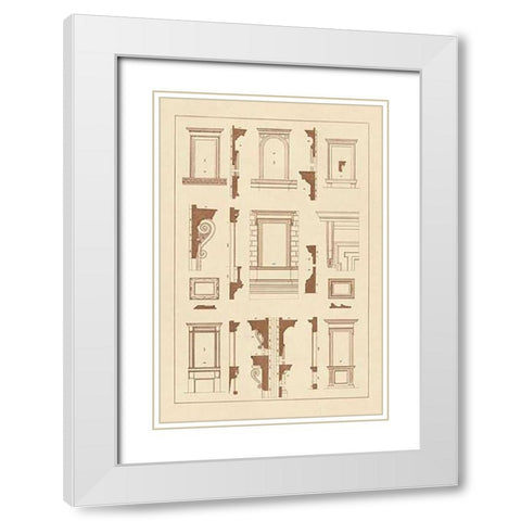 Widows of the Renaissance White Modern Wood Framed Art Print with Double Matting by Buhlmann, J.