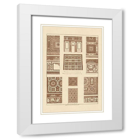 Ceilings with Bays White Modern Wood Framed Art Print with Double Matting by Buhlmann, J.