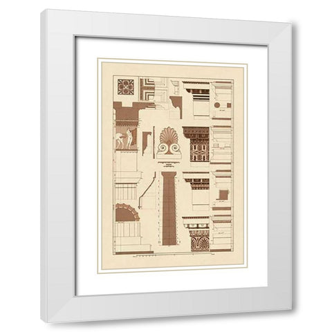 Details of Parthenon, PolyMuseumome White Modern Wood Framed Art Print with Double Matting by Buhlmann, J.