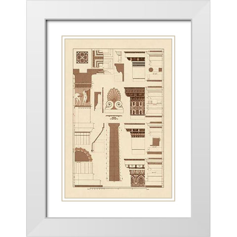 Details of Parthenon, PolyMuseumome White Modern Wood Framed Art Print with Double Matting by Buhlmann, J.