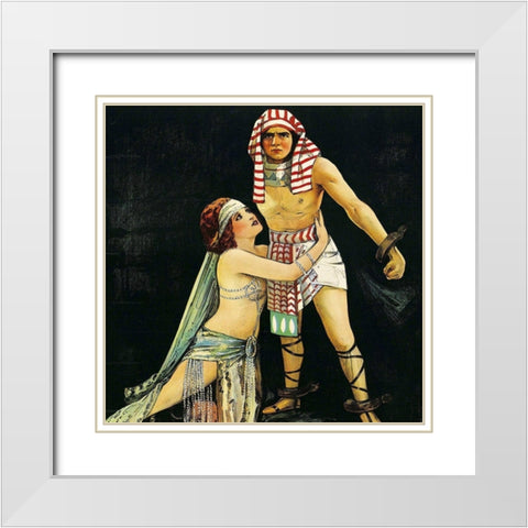 Vintage Film Posters: She - Detail White Modern Wood Framed Art Print with Double Matting by Unknown