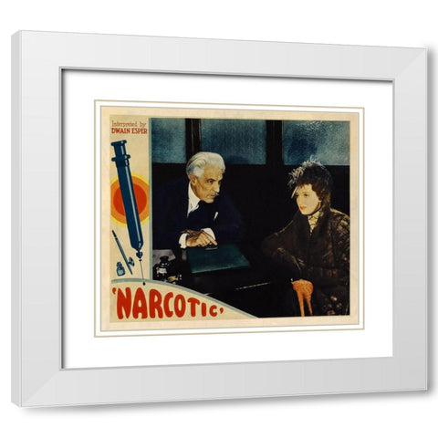 Vintage Vices: Narcotic White Modern Wood Framed Art Print with Double Matting by Vintage Vices