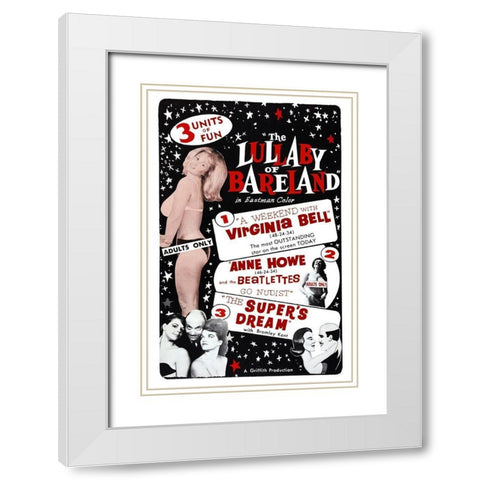 Vintage Vices: Lullaby of Bareland White Modern Wood Framed Art Print with Double Matting by Vintage Vices