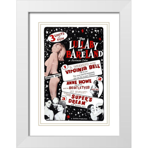 Vintage Vices: Lullaby of Bareland White Modern Wood Framed Art Print with Double Matting by Vintage Vices