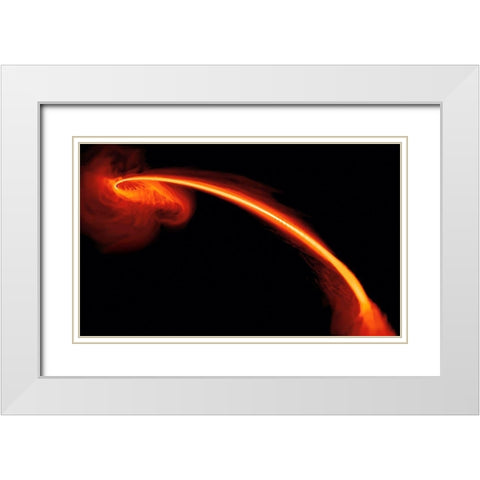 Black Hole Caught Red-handed in a Stellar Homicide White Modern Wood Framed Art Print with Double Matting by NASA