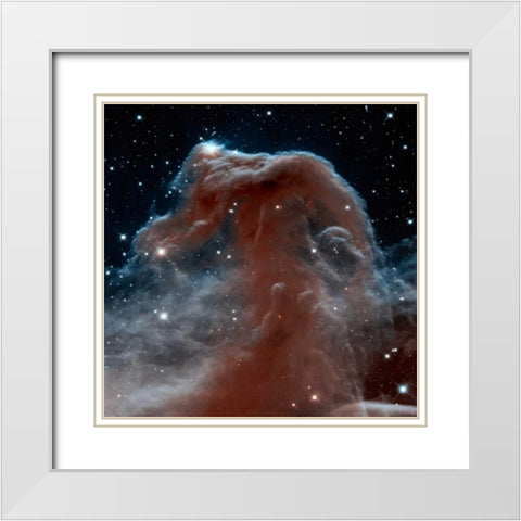 Horsehead Nebula, Infrared View White Modern Wood Framed Art Print with Double Matting by NASA