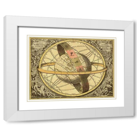 Maps of the Heavens: Circulis Coelestibus White Modern Wood Framed Art Print with Double Matting by Cellarius, Andreas