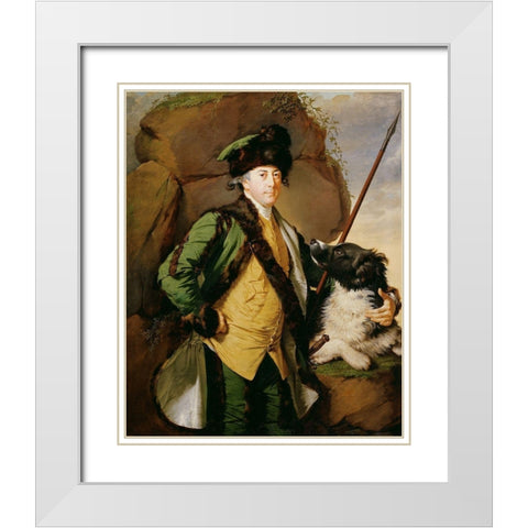 John Whetham of Kirklington White Modern Wood Framed Art Print with Double Matting by Wright, Joseph