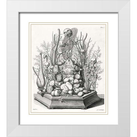 Ad. vivim Sculpsit White Modern Wood Framed Art Print with Double Matting by Huyberts, Cornelis