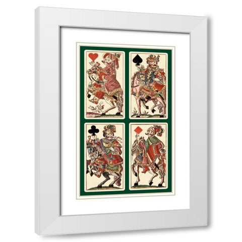 Knights - Bauern Hochzeit Deck White Modern Wood Framed Art Print with Double Matting by Gobl, Andreas Benedictus