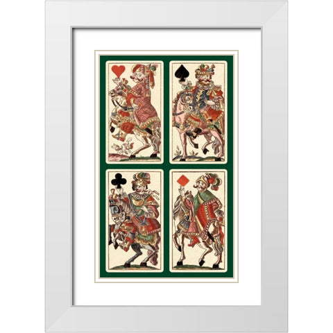 Knights - Bauern Hochzeit Deck White Modern Wood Framed Art Print with Double Matting by Gobl, Andreas Benedictus