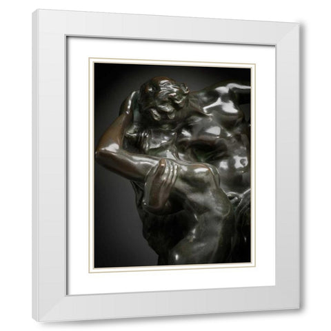 Eternal Spring, ca. 1881-1884 White Modern Wood Framed Art Print with Double Matting by Rodin, Auguste