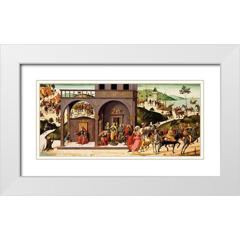 The Story of Joseph White Modern Wood Framed Art Print with Double Matting by d Antonio, Biagio