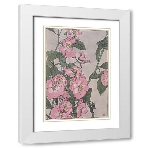 Prairie Rose White Modern Wood Framed Art Print with Double Matting by Overbeck, Hannah Borger