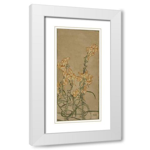 Butter and Eggs White Modern Wood Framed Art Print with Double Matting by Overbeck, Hannah Borger