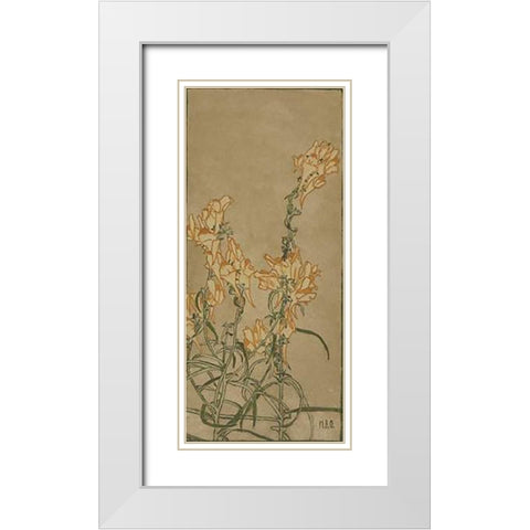 Butter and Eggs White Modern Wood Framed Art Print with Double Matting by Overbeck, Hannah Borger