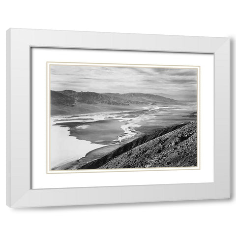 Death Valley National Monument, California - National Parks and Monuments, 1941 White Modern Wood Framed Art Print with Double Matting by Adams, Ansel
