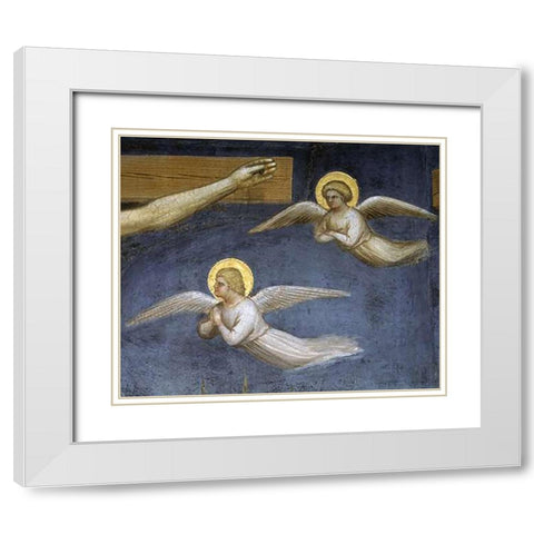 Crucifixion (Detail) White Modern Wood Framed Art Print with Double Matting by De Menabuoi, Giusto