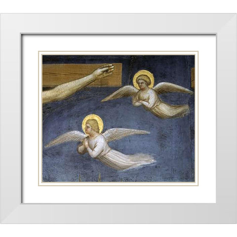 Crucifixion (Detail) White Modern Wood Framed Art Print with Double Matting by De Menabuoi, Giusto