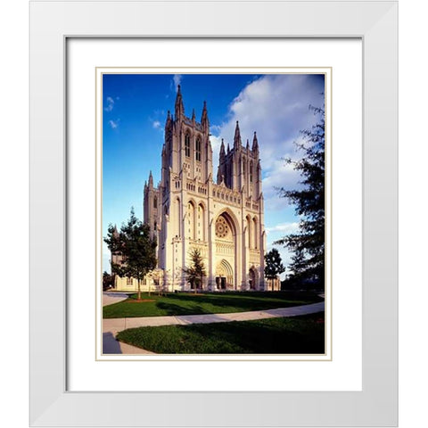 National Cathedral, Washington, D.C. White Modern Wood Framed Art Print with Double Matting by Highsmith, Carol