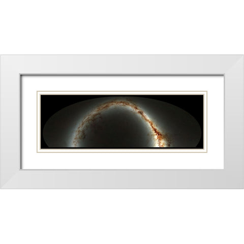 Pan-STARRS Sky Survey White Modern Wood Framed Art Print with Double Matting by NASA