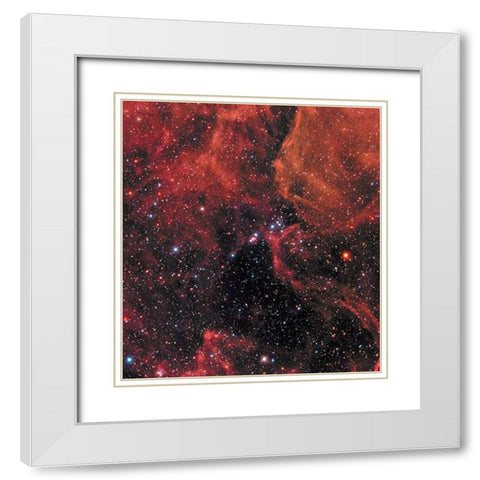 Wide View of Supernova 1987A White Modern Wood Framed Art Print with Double Matting by Hubble Space Telescope
