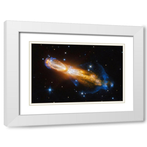 Calabash Nebula - OH 231.84 +4.22 White Modern Wood Framed Art Print with Double Matting by NASA